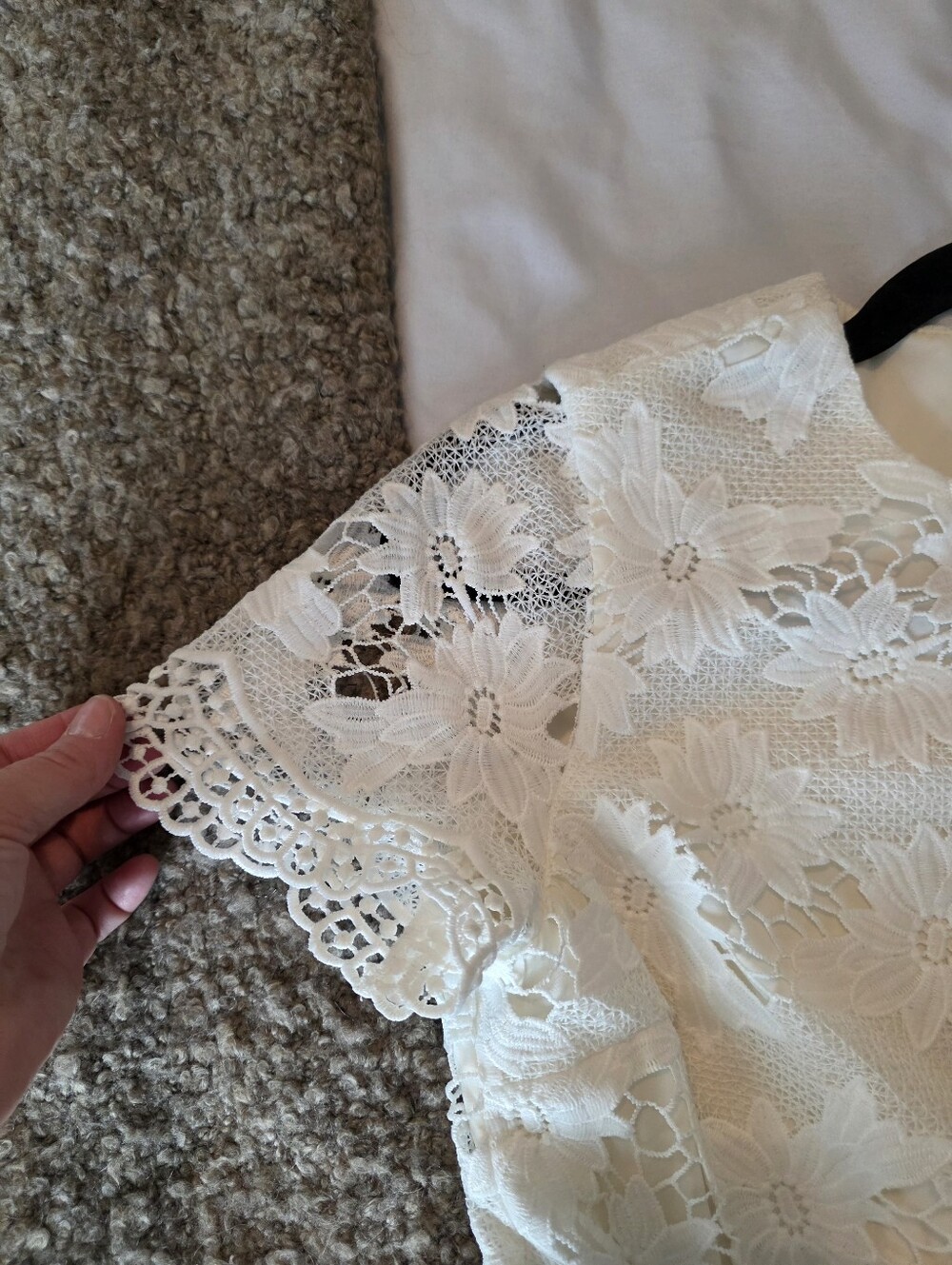 Alice + Olivia Floral Lace Fit & Flare Dress Wedding Formal Special Occasion - Picture 6 of 16